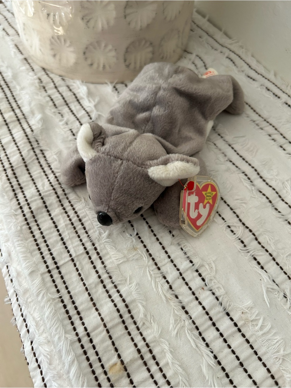 Vintage 1996 Ty Beanie Baby Mel Koala Gray Plush